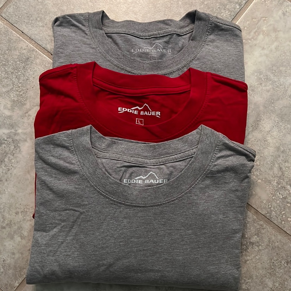 NWOT Men’s Size L Eddie Bauer T Shirts (Set of 3)